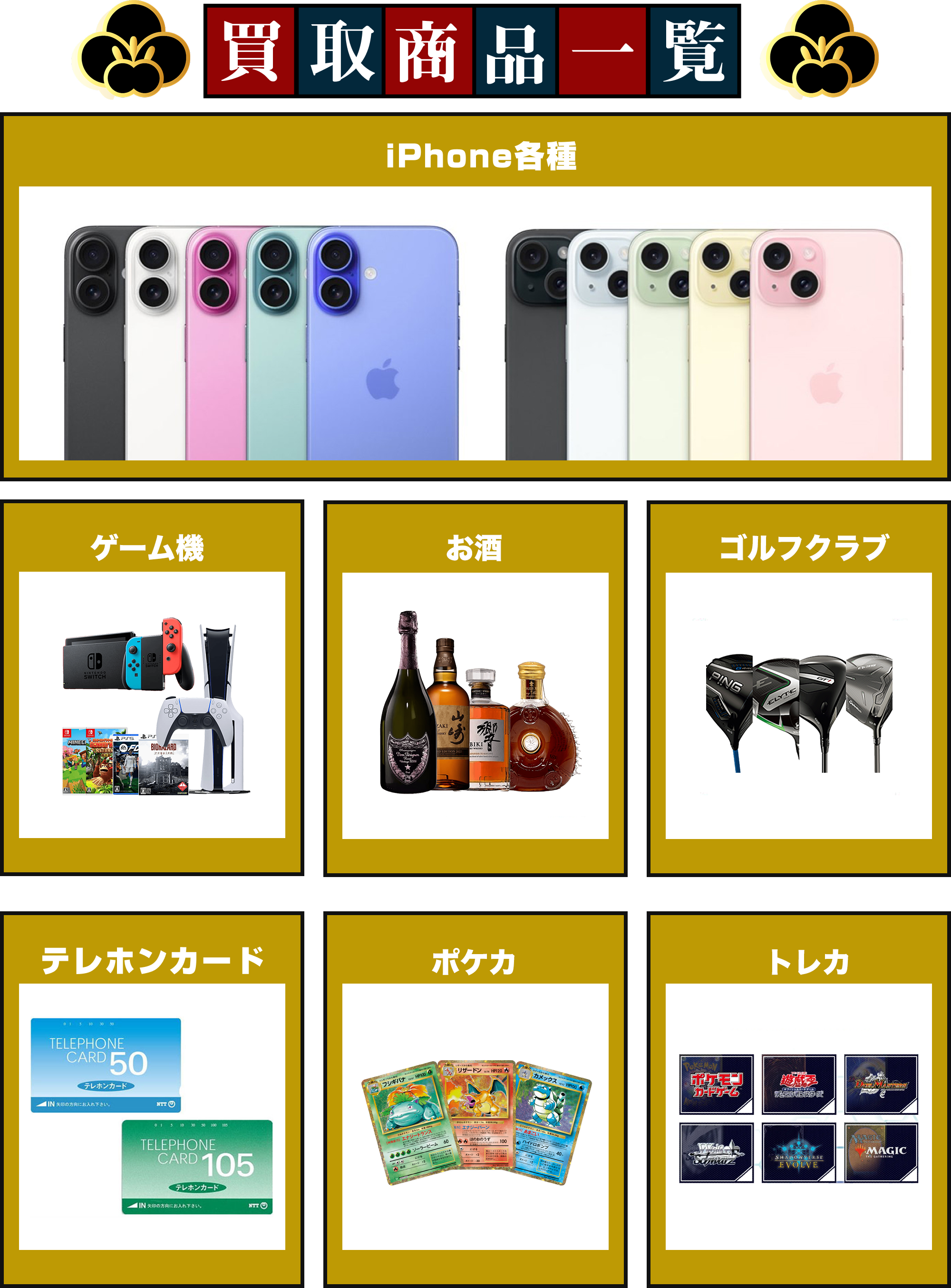 [アイテムリスト]買取商品一覧｜信販系ギフト/QUOカード/建退共証紙/
                ビール共通券/航空株主優待券/JR・私鉄株主優待券/テレホンカード/普通・記念切手/収入印紙